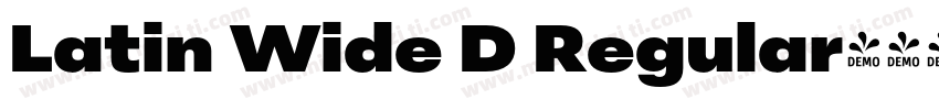 Latin Wide D Regular字体转换